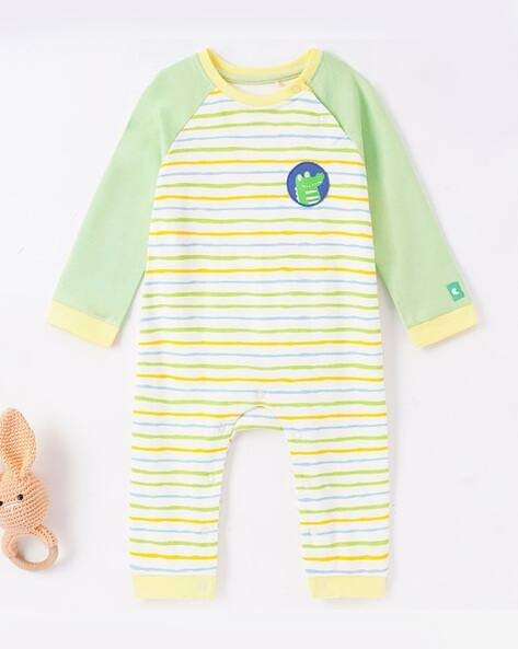 Ed-A-Mamma Striped Cotton Romper