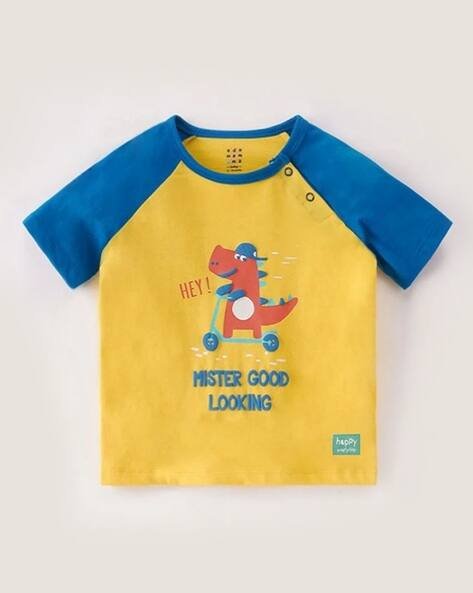 Ed-A-Mamma Boys Printed Round-Neck T-Shirt