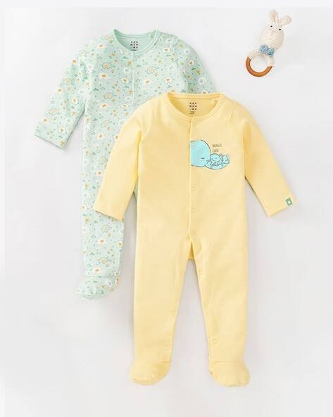Ed-A-Mamma Girls Pack of 2 Printed Sleepsuits