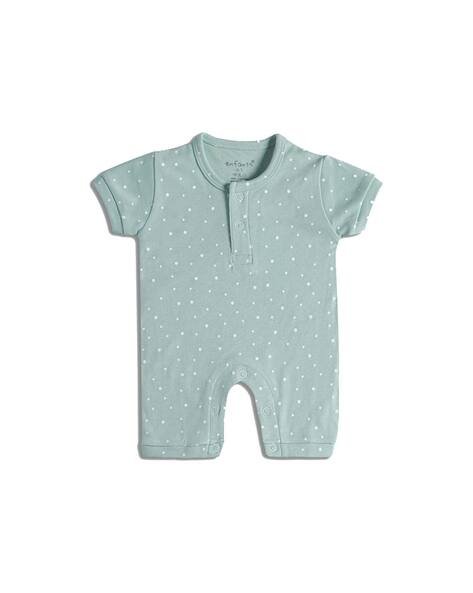 Enfants Micro Print Cotton Romper
