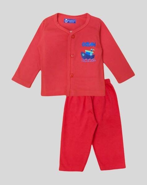 FASHION GRAB Infants Round-Neck Suit Set