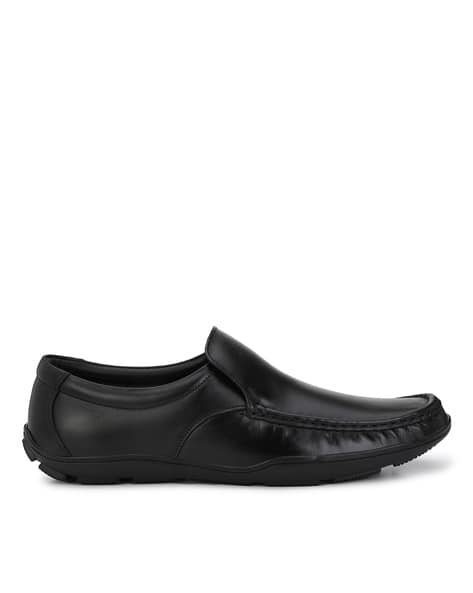 FENTACIA Round-Toe Genuine Leather Loafers