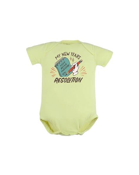 FFLIRTYGO Typographic Print Round-Neck Onesie