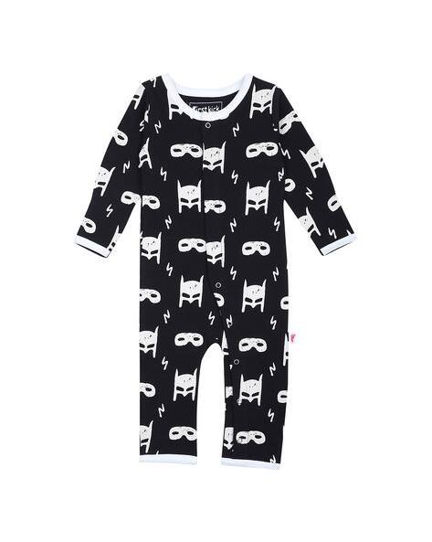 First Kick Graphic Full-Length Rompers