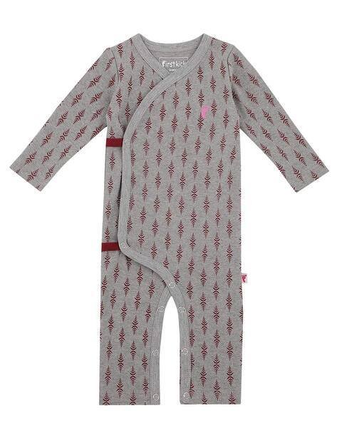 First Kick Graphic V-Neck Rompers0