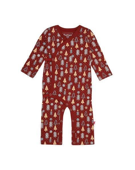 First Kick Graphic V-Neck Rompers