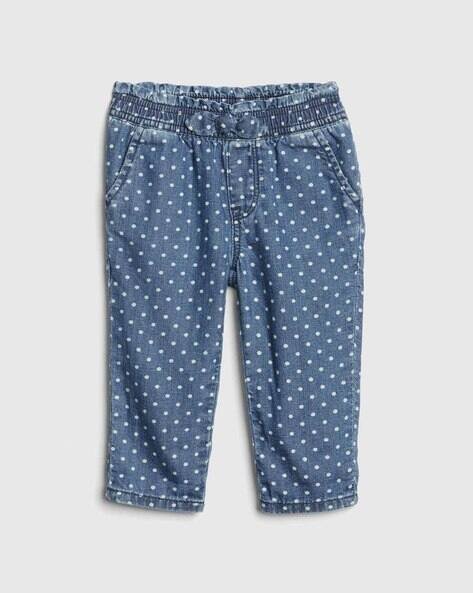 GAP Polka-Dot Print Denim Pants