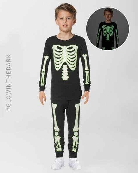 Gap Kids Boys Skeleton Printed Round Neck Sweatshirt