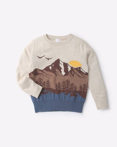 Gap Kids Graphic Scenery Printed Round Neck SweaT-Shirt