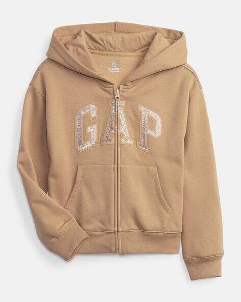 Gap Kids Logo Embellished Full-Zip Hoodie