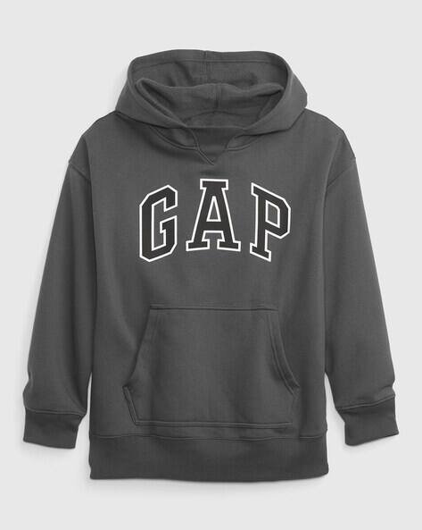 Gap Kids Logo Print Hoodie with Kangaroo Pocket