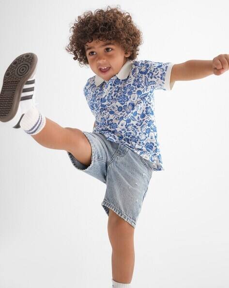 Gap Kids Floral Print Polo T-Shirt