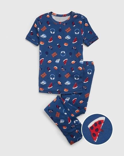 Gap Kids All Over Print Cotton Sleepsuit Set