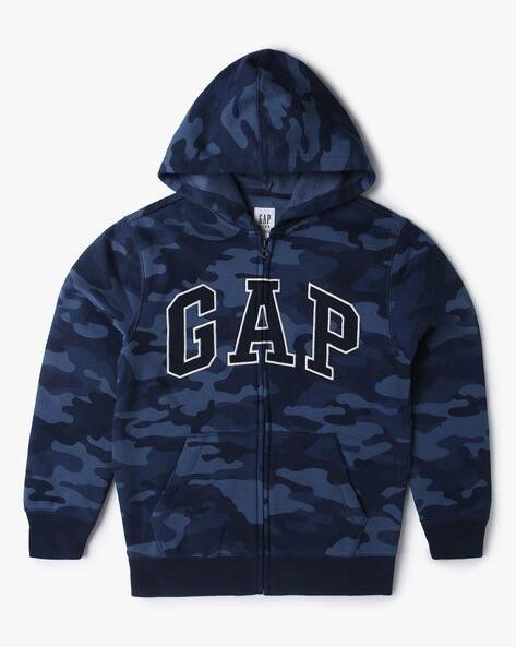 Gap Kids Boys Camouflage Print Relaxed Fit Hoodie