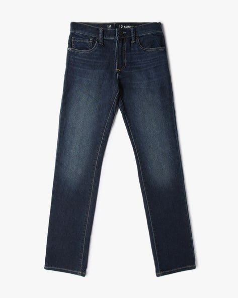 Gap Kids Boys Light-Wash Slim Fit Jeans