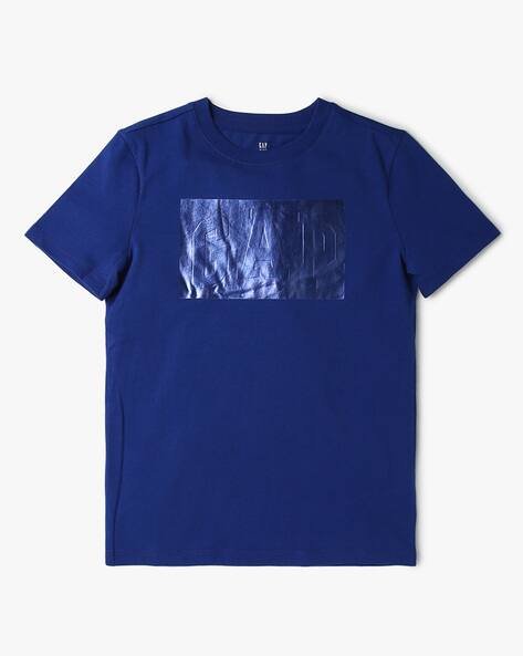 Gap Kids Boys Logo Print Crew-Neck T-Shirt