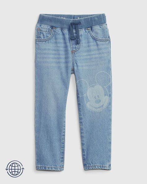 Gap Kids Boys Mickey Mouse Print Slim Fit Jeans