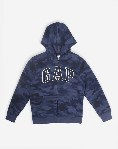 Gap Kids Boys Printed Zip-Front Hoodie