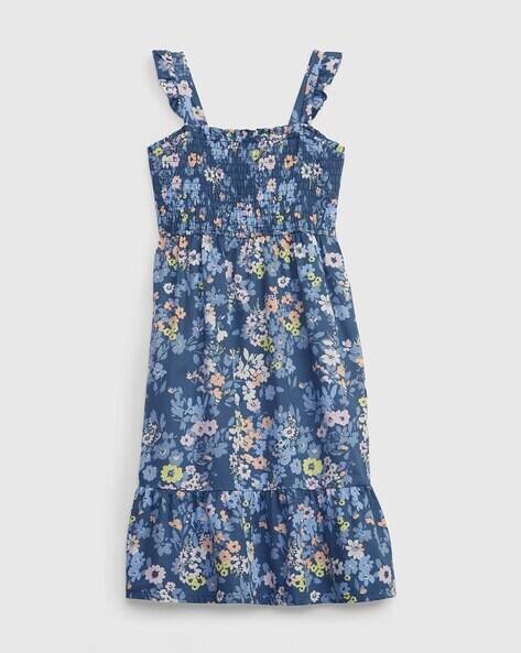 Gap Kids Gauze Floral Smocked Flounce Dress