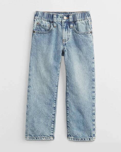 Gap Kids Heavily Washed Straight Fit Jeans