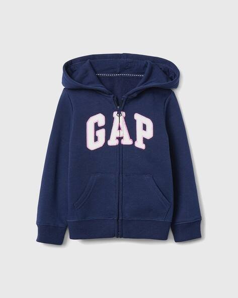 Gap Kids Logo Print Zip-Front Hoodie