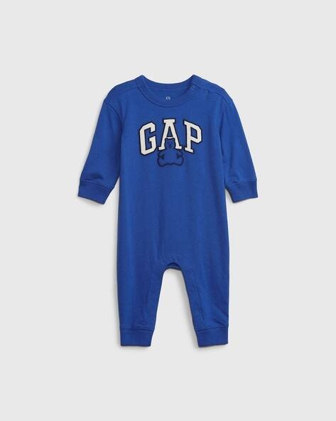 Gap Kids Logo Romper with Press-Button
