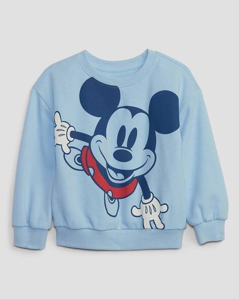 Gap Kids Mickey Mouse Print Relaxed Fit Sweatshirt
