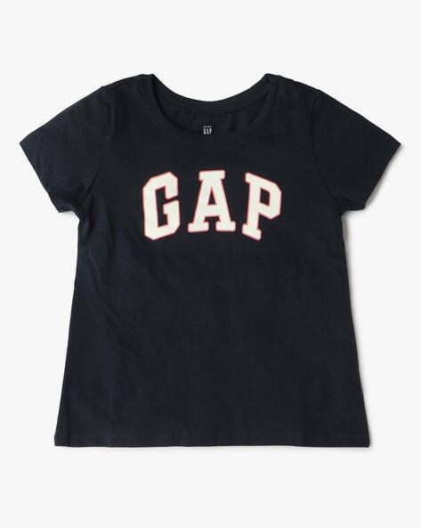 Gap Kids Printed Relaxed Fit Round-Neck T-Shirt