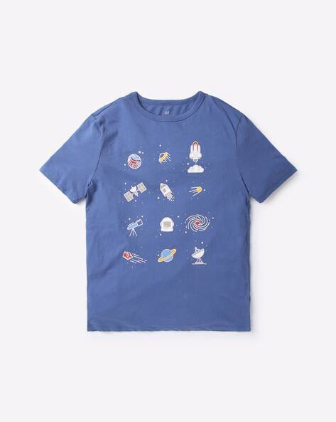Gap Kids Space Motif Graphic Print T-Shirt