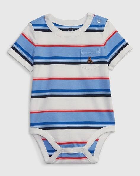 Gap Kids Striped Crew-Neck Bodysuit