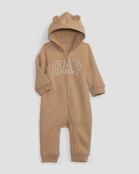 Gap Kids Logo Print Hooded Rompers