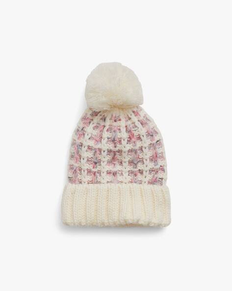 Gap Kids Girls Knitted Beanie with Pom-Pom