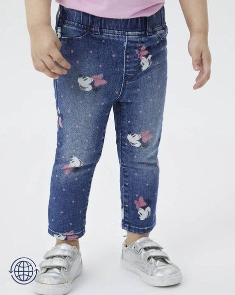 Gap Kids Girls All-Over Minnie Mouse Print Skinny Fit Jeggings