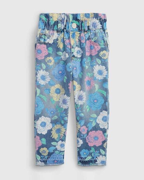 Gap Kids Girls Floral Print Tapered Fit Jeggings