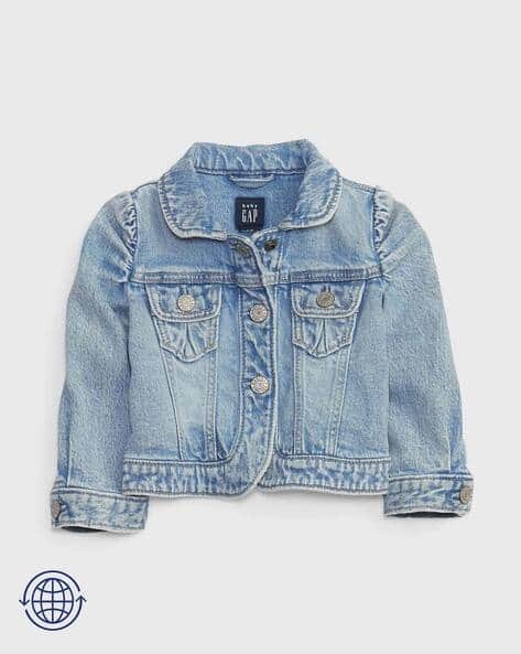 Gap Kids Puff-Sleeved Denim Jacket