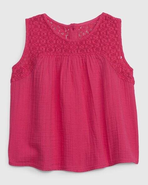 Gap Kids Crochet Gauze Top