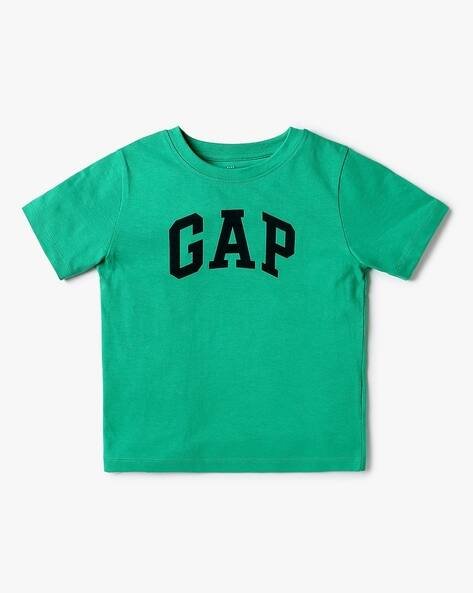 Gap Kids Boys Logo Print Relaxed Fit Crew-Neck T-Shirt