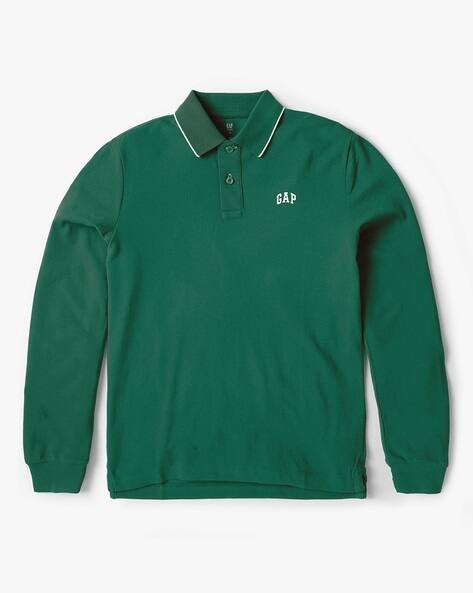 Gap Kids Boys Logo Print Slim Fit Polo T-Shirt