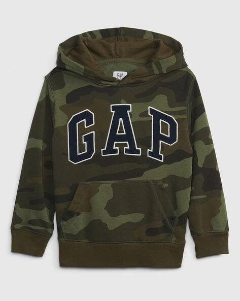 Gap Kids Camouflage Print Hoodie with Kangaroo Pockets