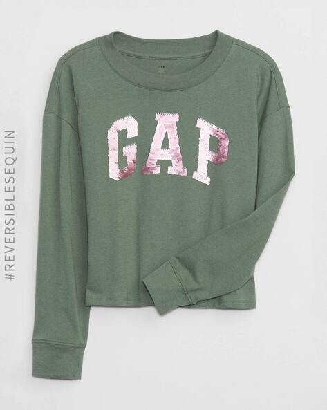 Gap Kids Girls Embellished Crew-Neck T-Shirt