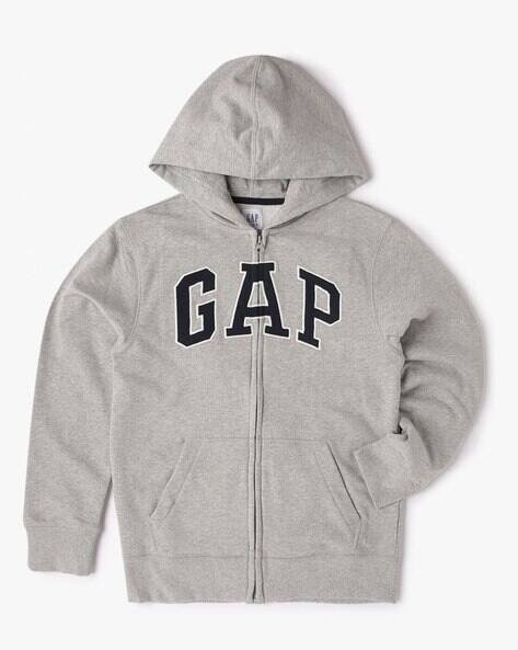 Gap Kids Boys Logo Applique Zip-Front Hoodie