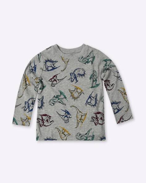 Gap Kids Dino Print Round-Neck T-Shirt
