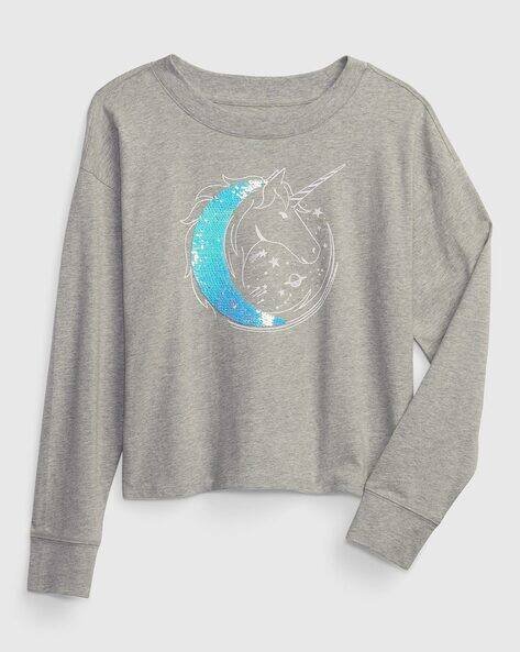 Gap Kids Embellished Round-Neck T-Shirt