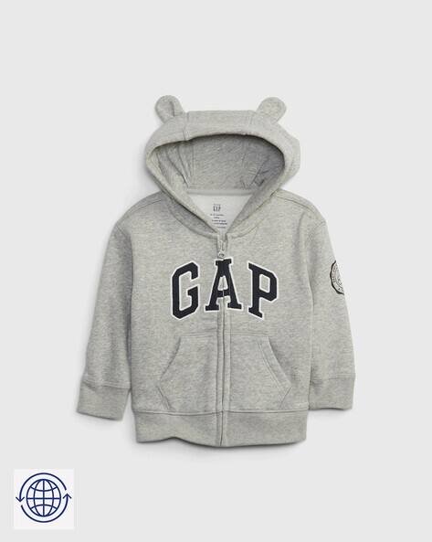 Gap Kids Logo Embroidered Full-Zip Hoodie