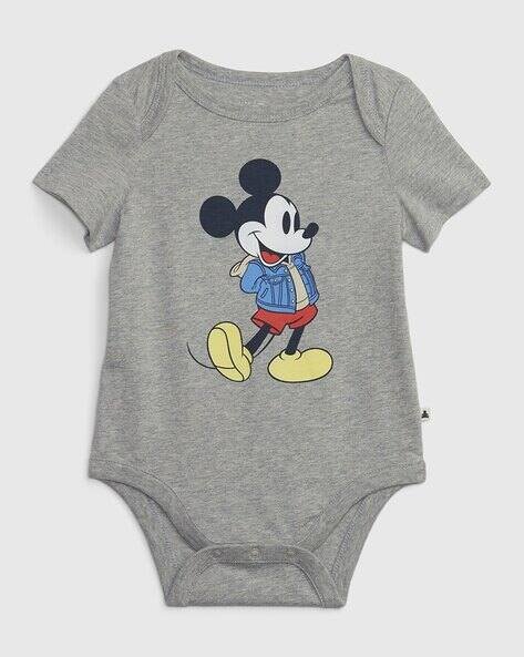 Gap Kids Mickey Mouse Print Organic Cotton Bodysuit