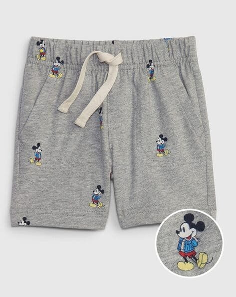 Gap Kids Mickey Mouse Print Organic Cotton Shorts