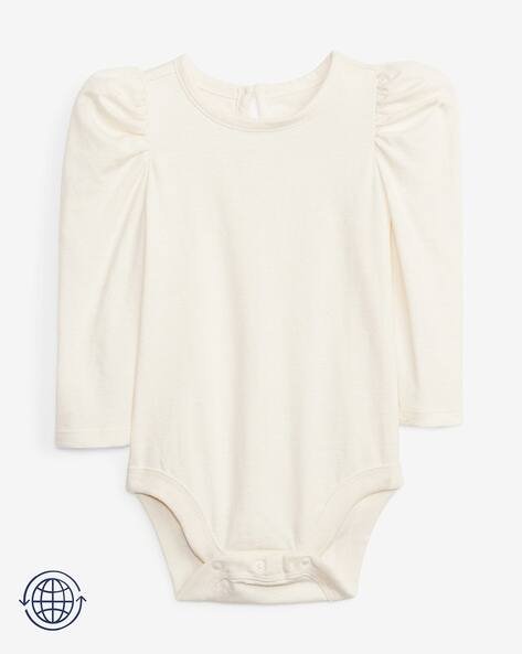 Gap Kids Organic Cotton Mix & Match Puff Sleeves Bodysuit