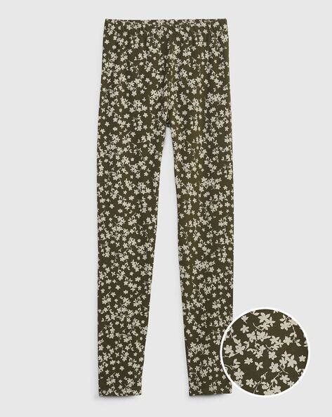 Gap Kids Floral Print Leggings with Elasticated Waistband