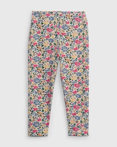 Gap Kids Floral Print Leggings with Elasticated Waist