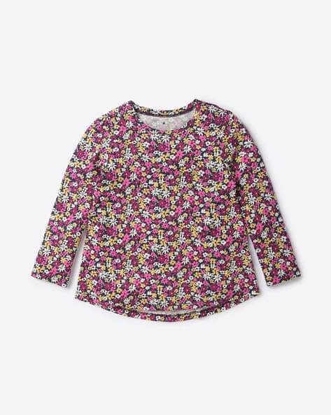 Gap Kids Floral Print Crew-Neck T-Shirt